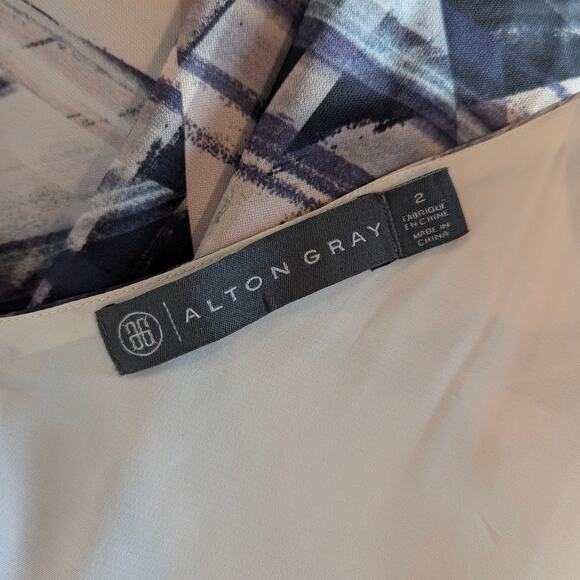 Alton Gray Cutout Halter Wrap Dress Size 2 - Picture 6 of 6